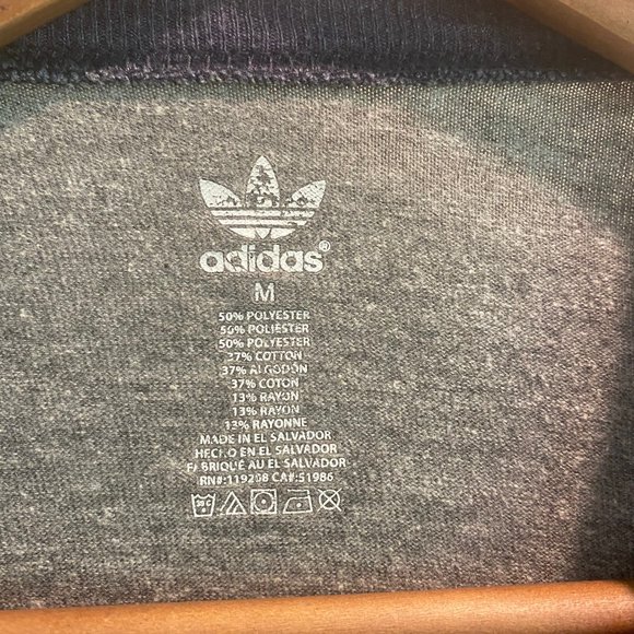 3/$20 Adidas 3/4 sleeve University of Michigan Raglan (baseball) Tee - Picture 2 of 4